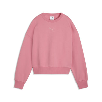 SUETER ESS ELEVATED OVERSIZED LOGO CREW DK W