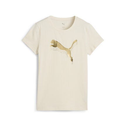 BLUSA ESS METALLIC PUMA LOGO TEE W