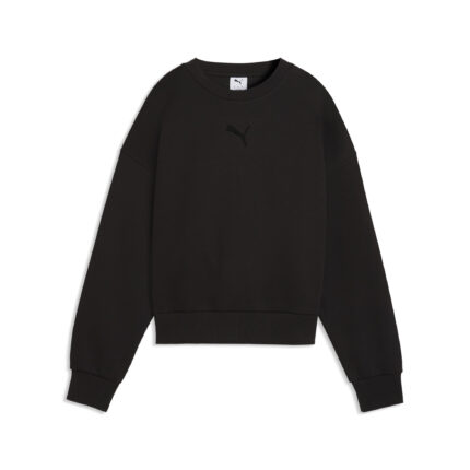 SUETER ESS ELEVATED OVERSIZED LOGO CREW DK W